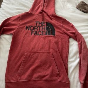 Mens red Northface hoodie